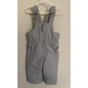 Grey Gray Wonderkids Toddler Snow Ski Pants Overalls Bibs, Size 2T